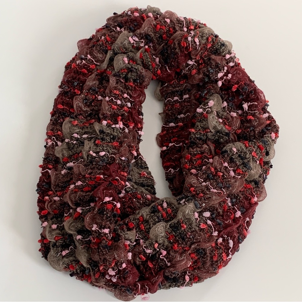 Women’s Chunky Knit Long Infinity Scarf Multicolor - Picture 3 of 11